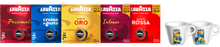 Capsule Lavazza A Modo Mio e il Set Espresso Mare Fuori a un prezzo speciale